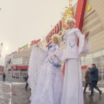 Ходулисты в торговом центре Барнаул